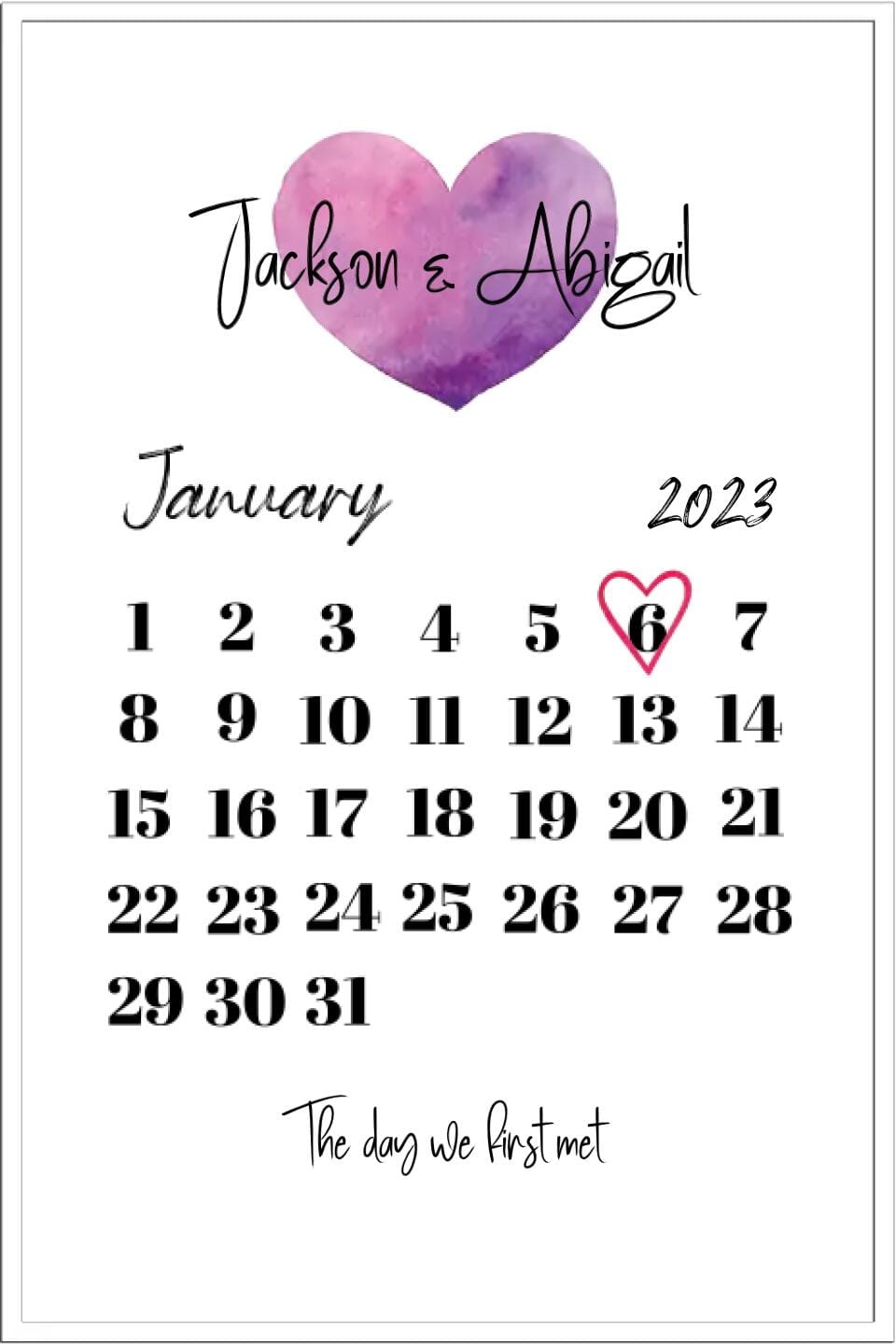 The Day We First... Framed Print